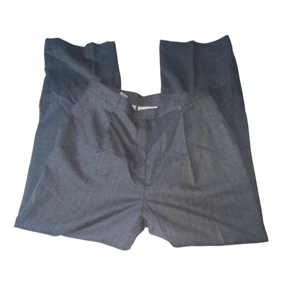 Rena Rowan Womens Gray Wool Blend Dress Pants Size 14